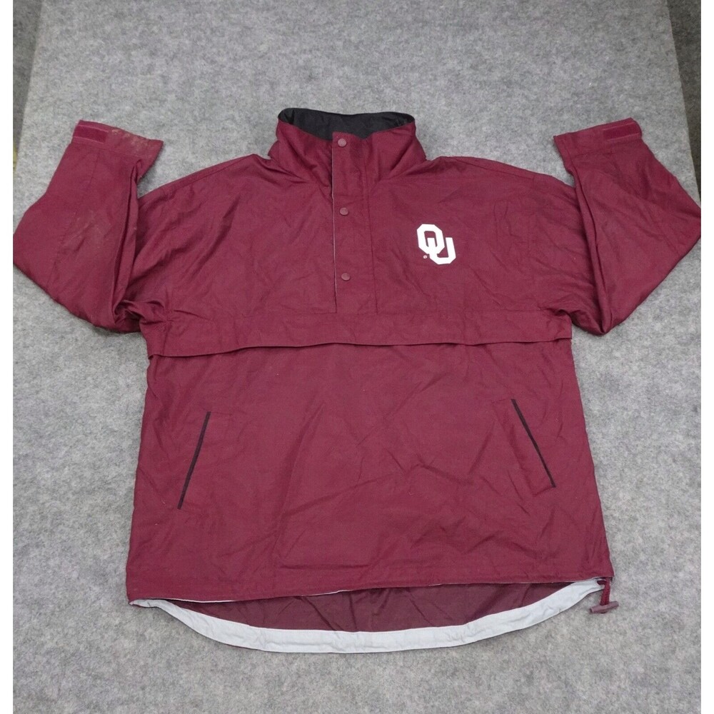 Vintage Oklahoma Sooners G-III Jacket Mens XL Pullover Windbreaker New Tags